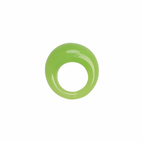 BOLD GLASS RING BRIGHT GREEN